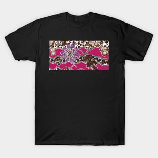 Paisley Batik With Flowers and Branches T-Shirt